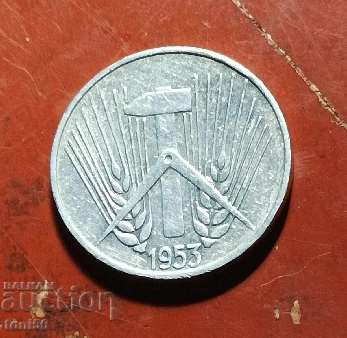 Germany 5 Pfennig 1953 E UNC with price 7.00 BGN | € 3.58 Germany 5 Pfennig 1953 E UNC with price 7.00 BGN | € 3.58