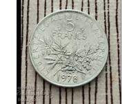 5 francs from 1978