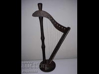 HARP. FIGURE. WOOD. DECORATION