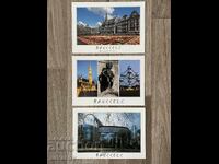 Brussels Lot of 3 Belgium Postcards