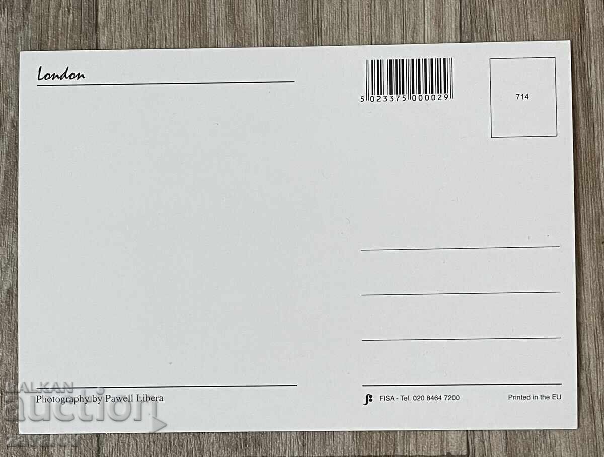Лондон Англия Великобритания Пощенска картичка с цена € 0.35 | 0.68 лв.