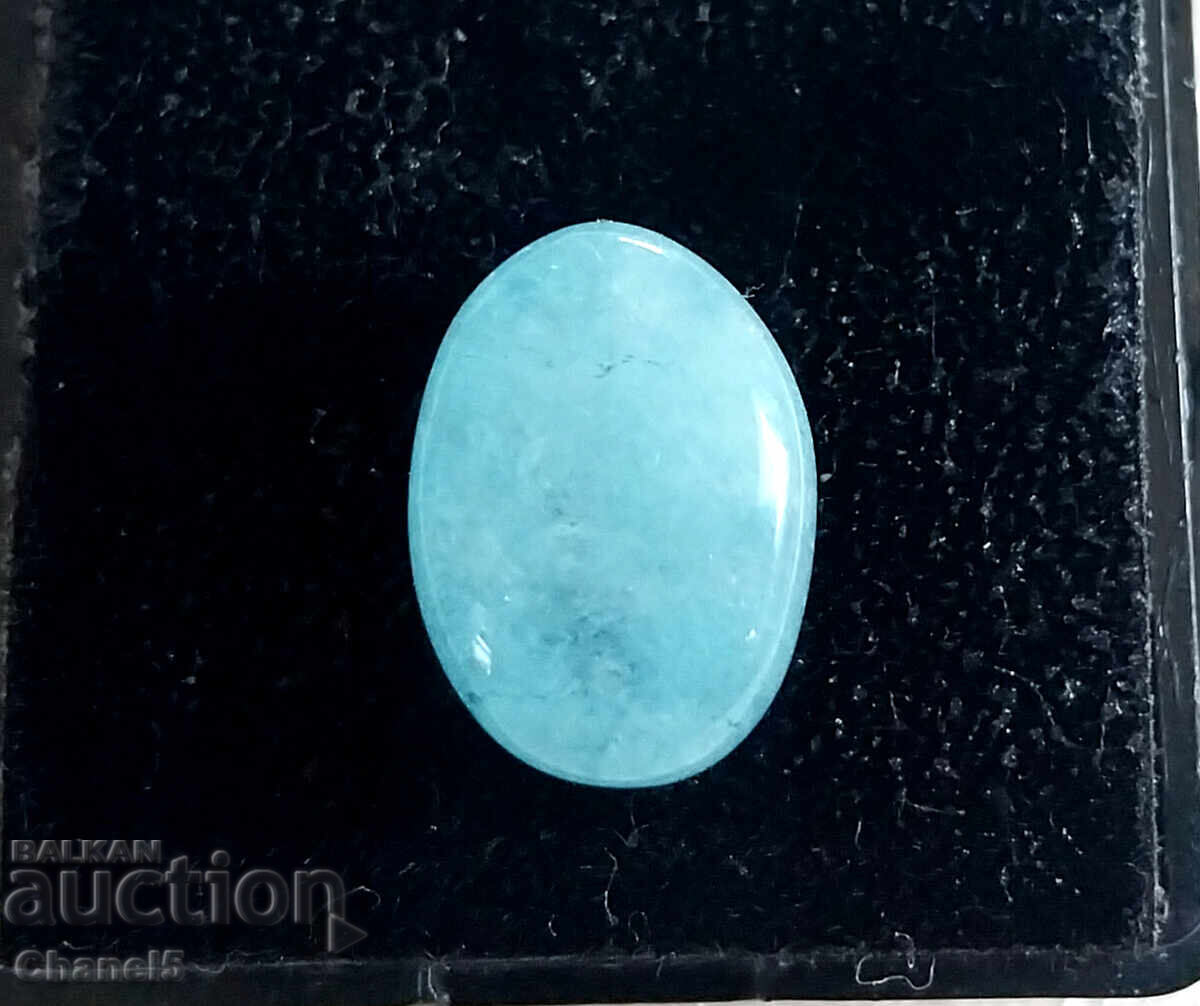NATURAL AQUAMARINE - OVAL, BRAZIL - 4.76 carats (42) with price 22.00 BGN | € 11.25