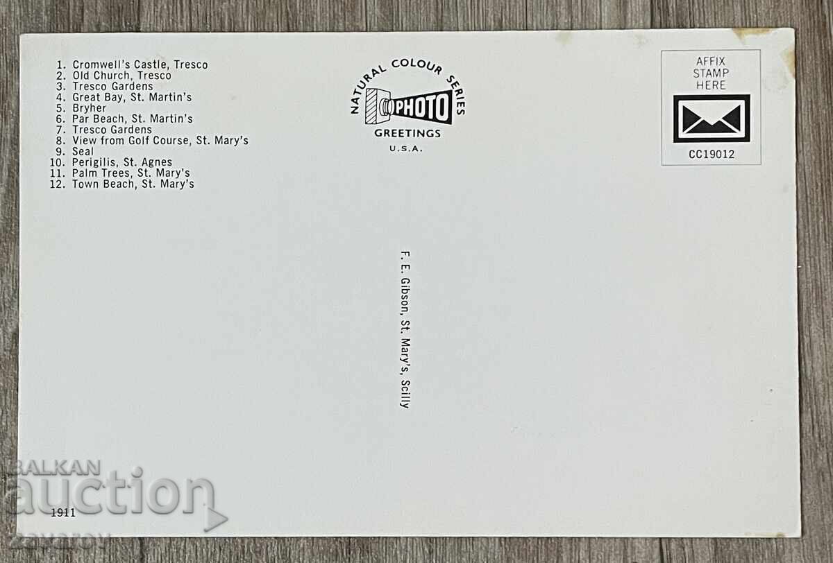 The Isles of Scilly Postcard with price 0.25 BGN | € 0.13 The Isles of Scilly Postcard with price 0.25 BGN | € 0.13