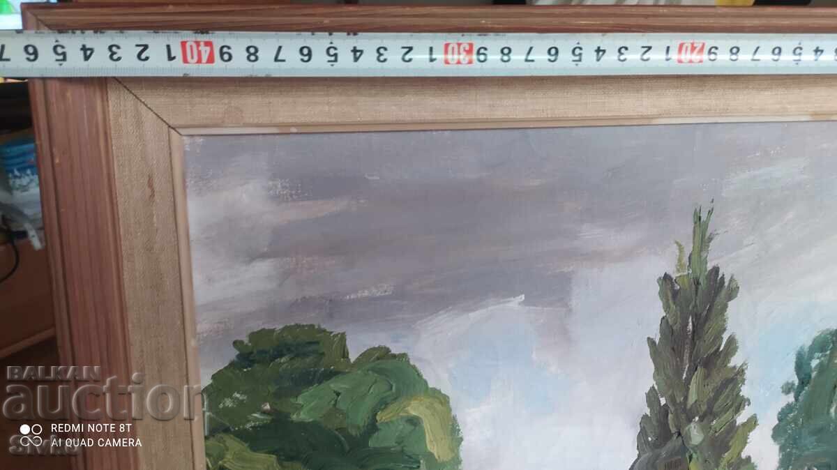 Oil painting canvas farm with price 49.99 BGN | € 25.56 Oil painting canvas farm with price 49.99 BGN | € 25.56