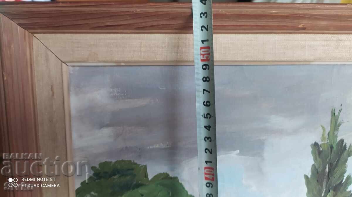 Auction Oil painting canvas farm Auction Oil painting canvas farm