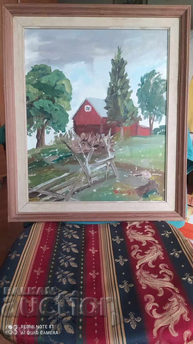 Oil painting canvas farm Oil painting canvas farm