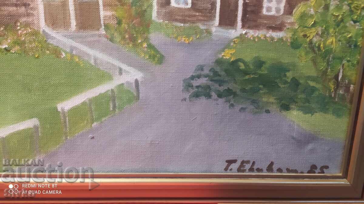 Delivery of Oil painting signed The Home of My Childhood Delivery of Oil painting signed The Home of My Childhood