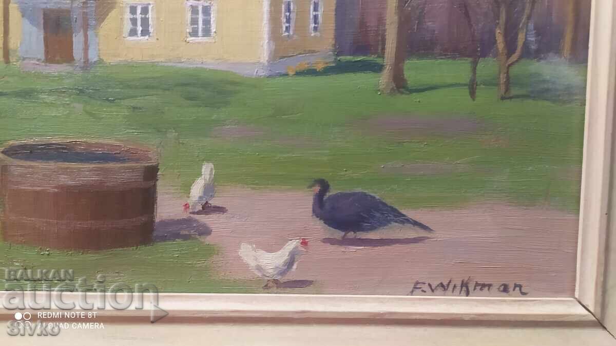 Oil painting signature The Farm with price 79.99 BGN | € 40.90 Oil painting signature The Farm with price 79.99 BGN | € 40.90