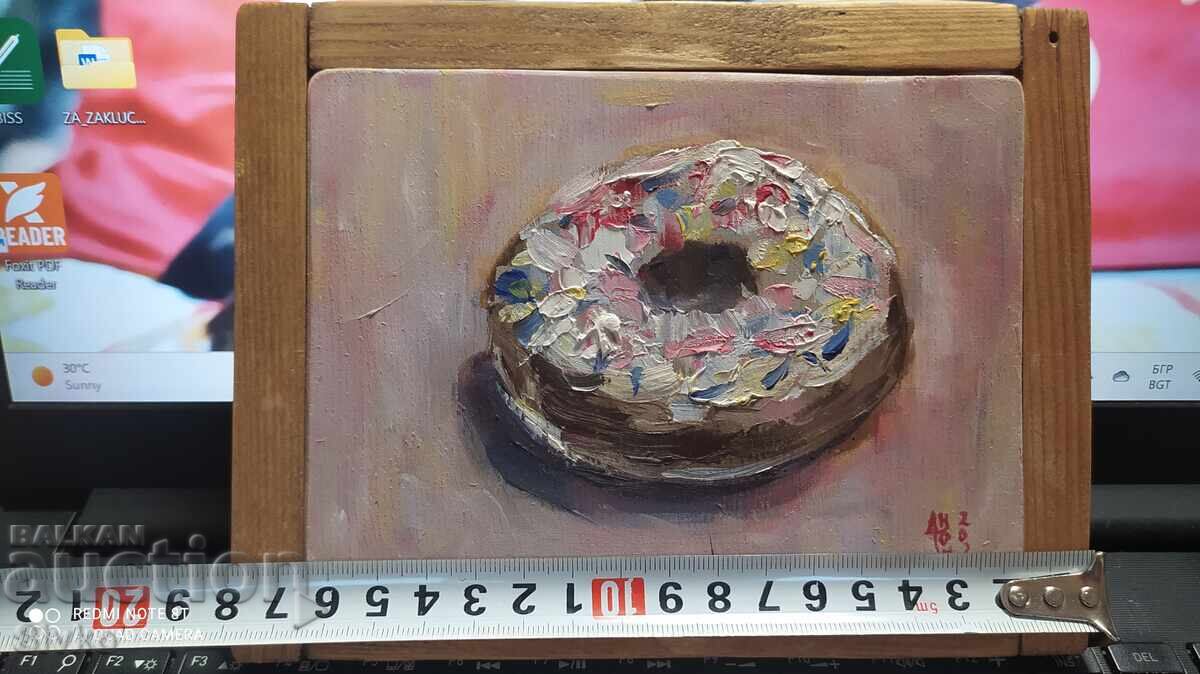 Κόντρα πλακέ ελαιογραφία Donat με τιμή 19.99 BGN | € 10.22 Κόντρα πλακέ ελαιογραφία Donat με τιμή 19.99 BGN | € 10.22