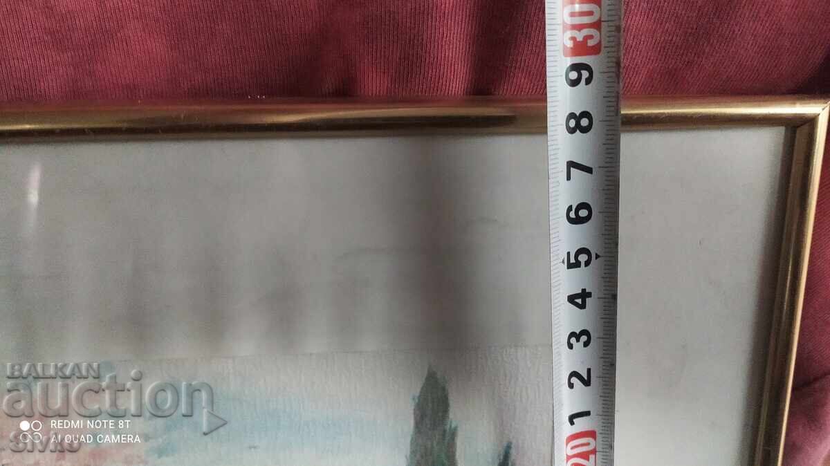 Auction Picture metal frame Pier on the lake Auction Picture metal frame Pier on the lake