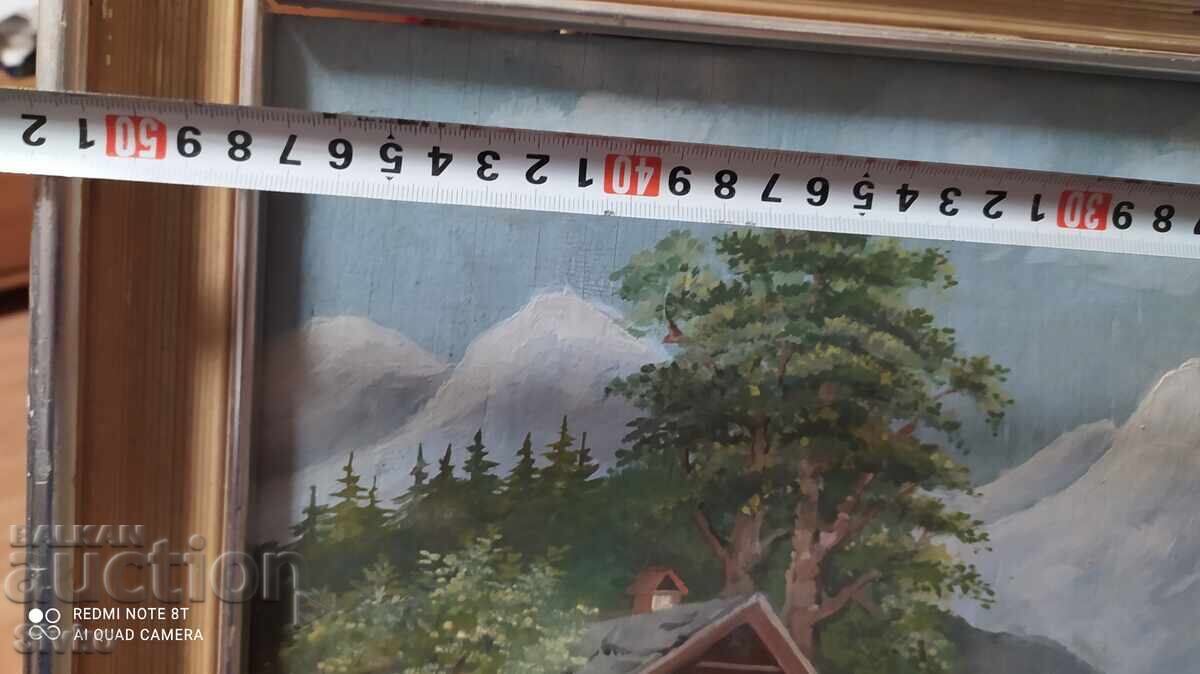 Κόντρα πλακέ ελαιογραφία Σπίτι στην όχθη της λίμνης με τιμή 49.99 BGN | € 25.56 Κόντρα πλακέ ελαιογραφία Σπίτι στην όχθη της λίμνης με τιμή 49.99 BGN | € 25.56