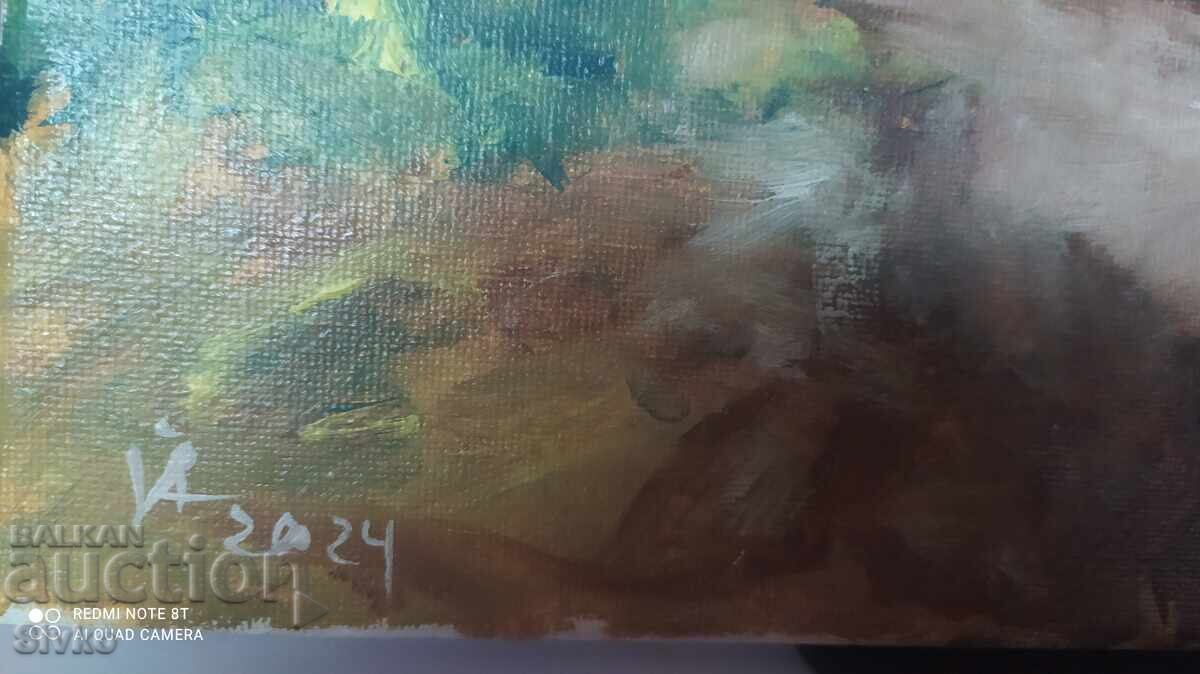 Delivery of Painting, oil, canvas, Hometown Delivery of Painting, oil, canvas, Hometown