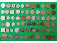 A collection of coins from 65 countries