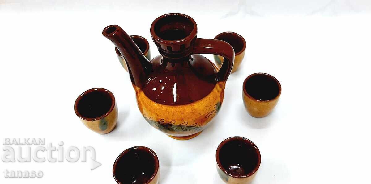 Ceramic brandy service (1.2) with price 35.00 BGN | € 17.90 Ceramic brandy service (1.2) with price 35.00 BGN | € 17.90