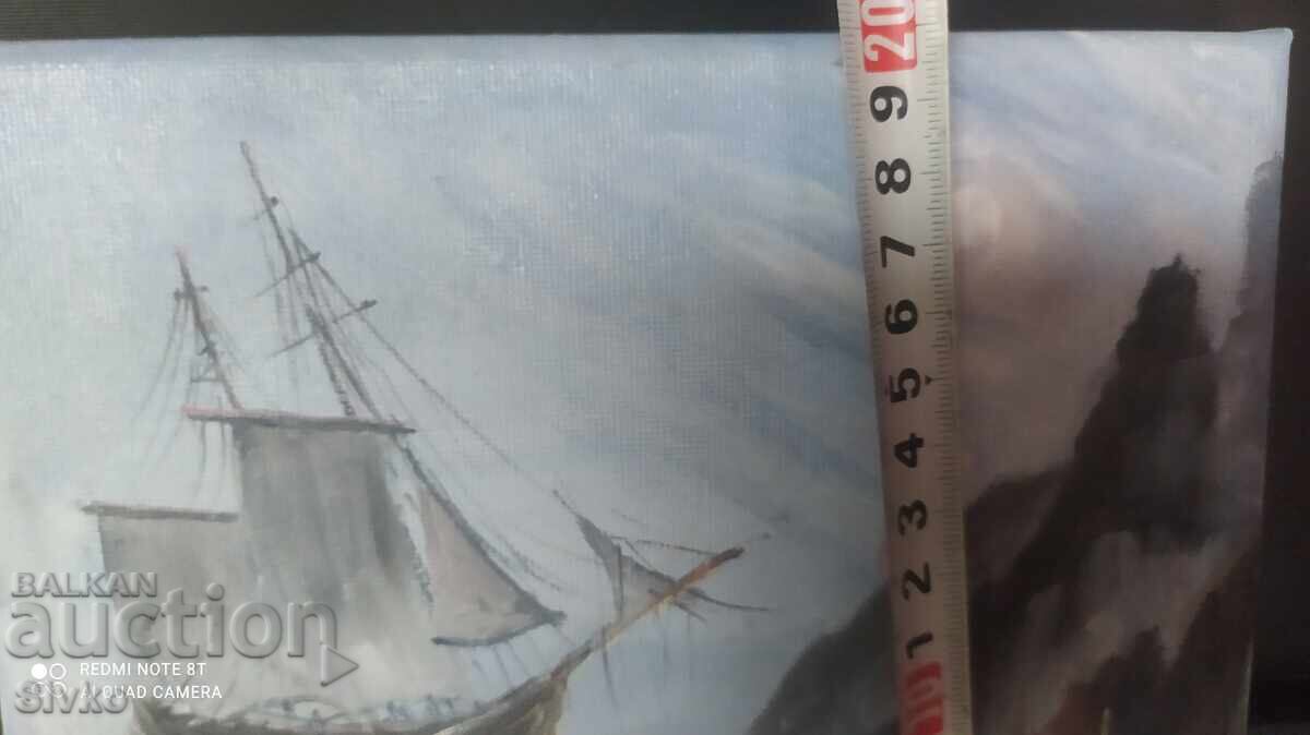 Painting, oil, canvas, Battle with price 24.99 BGN | € 12.78 Painting, oil, canvas, Battle with price 24.99 BGN | € 12.78