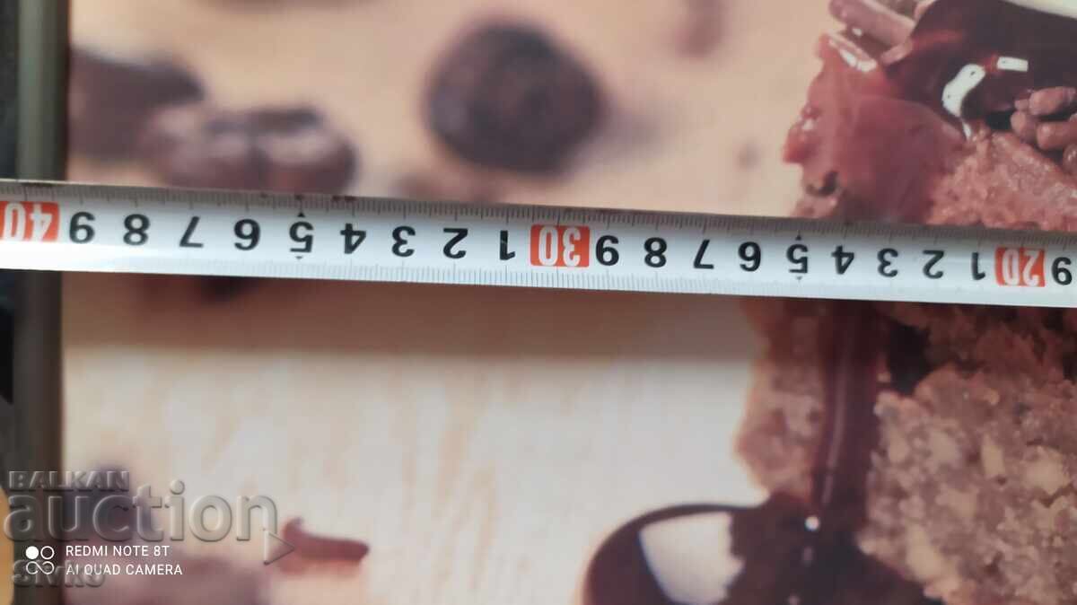 Постер снимка за заведение метална рамка торта 60/40 см с цена 4.99 лв. | € 2.55 Постер снимка за заведение метална рамка торта 60/40 см с цена 4.99 лв. | € 2.55