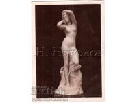 SMALL OLD PHOTO SCULPTURE GUSTAVE MICHEL IN A DREAM D411