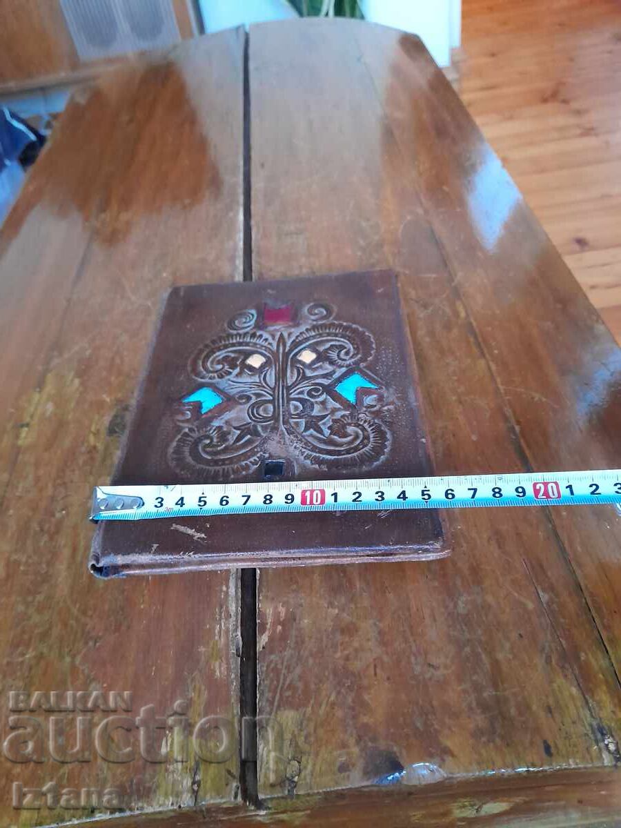 Auction Old leather folder Auction Old leather folder