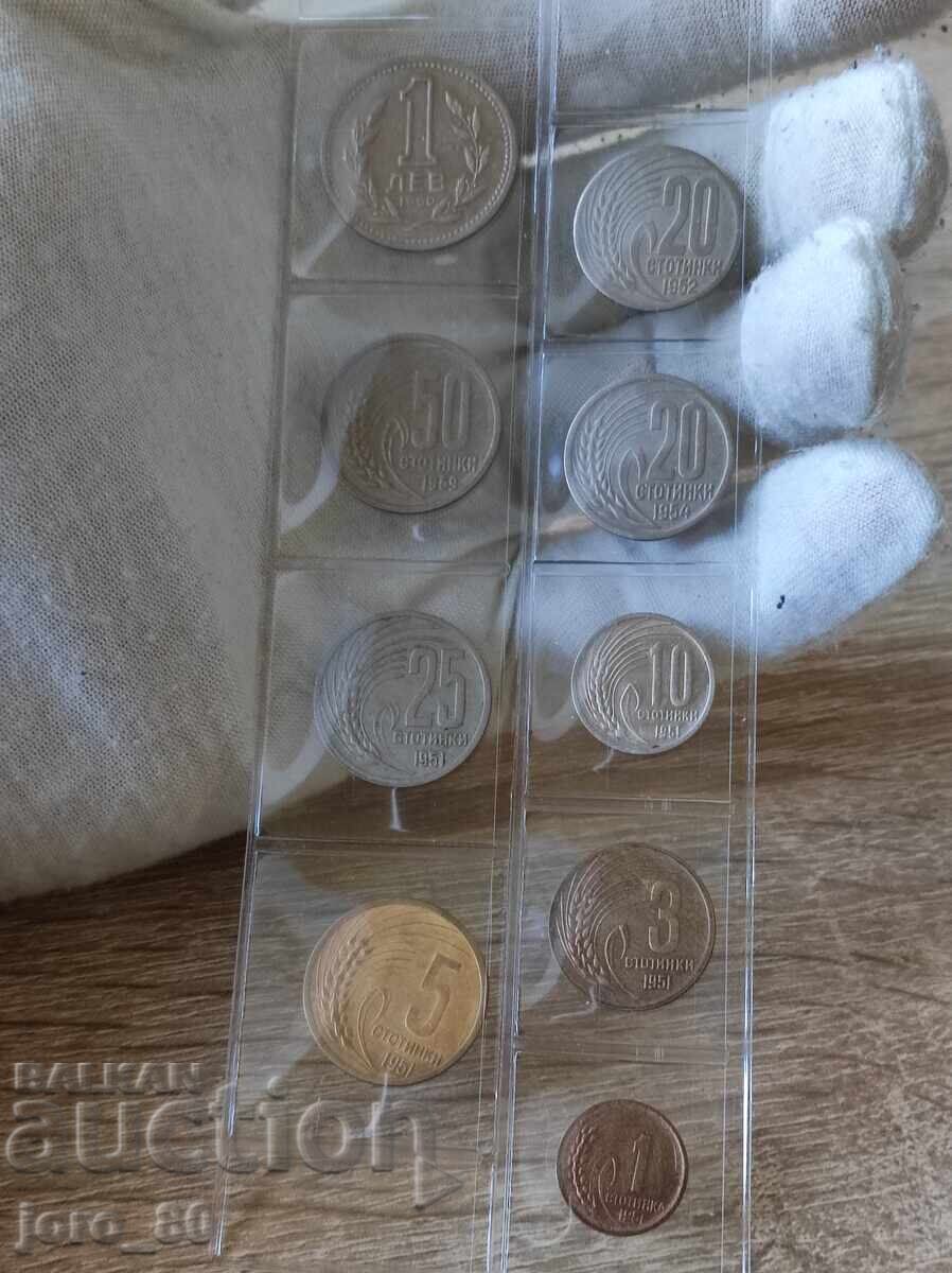 Full lot of circulation coins 1951 - 1960 Bulgaria Full lot of circulation coins 1951 - 1960 Bulgaria
