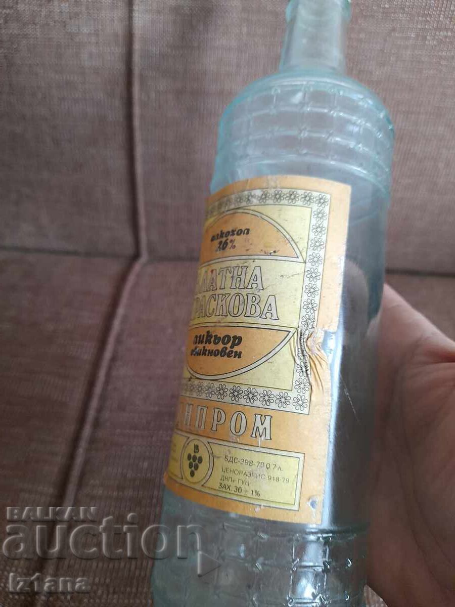 Auction Old bottle, bottle of Golden Peach Liqueur Auction Old bottle, bottle of Golden Peach Liqueur