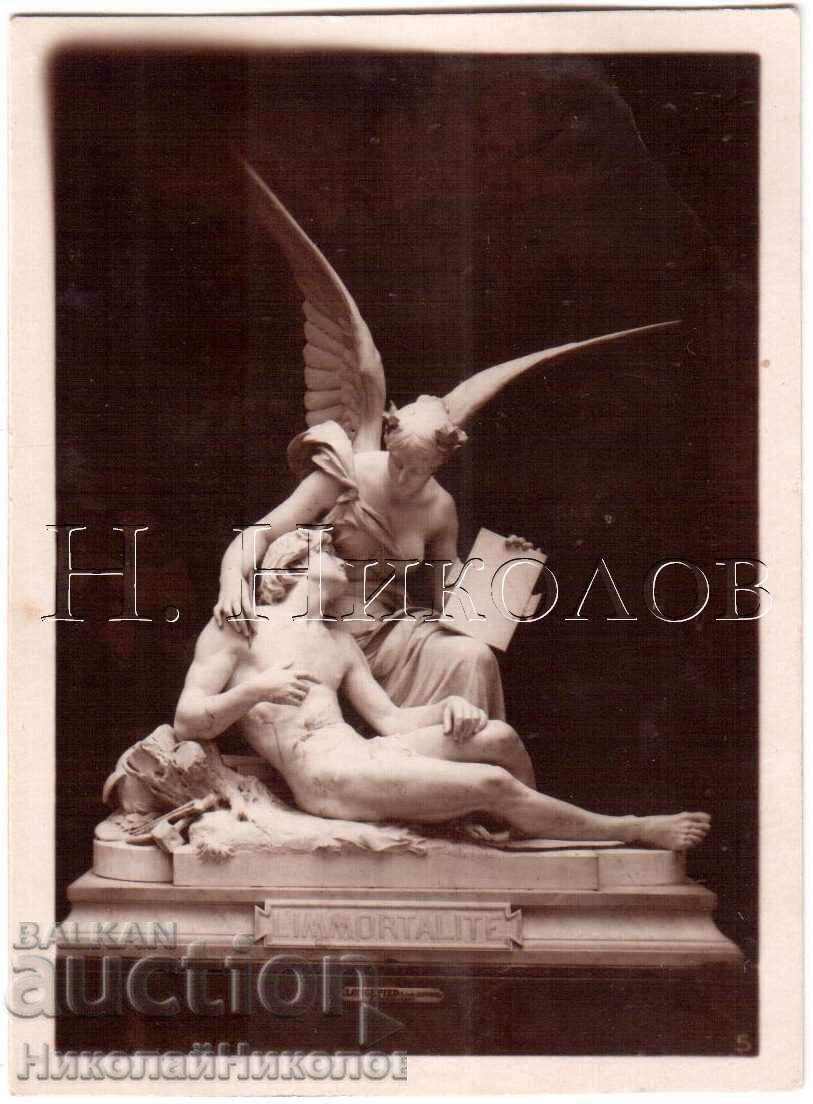 SMALL OLD PHOTO SCULPTURE LONGEPIDE IMMORTALITY D418 SMALL OLD PHOTO SCULPTURE LONGEPIDE IMMORTALITY D418