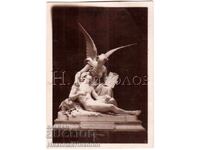 SMALL OLD PHOTO SCULPTURE LONGEPIDE IMMORTALITY D418