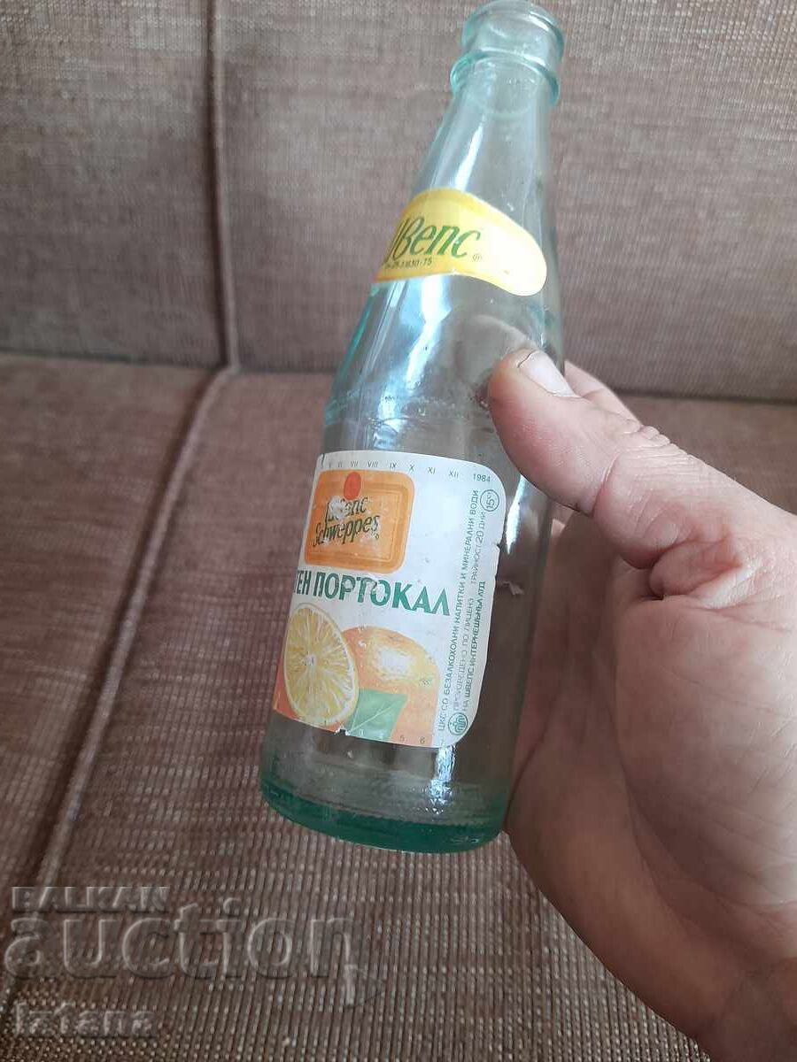 Delivery of Old bottle of Schweppes Golden Orange Delivery of Old bottle of Schweppes Golden Orange