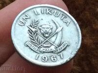 Congo 1 likuta 1967