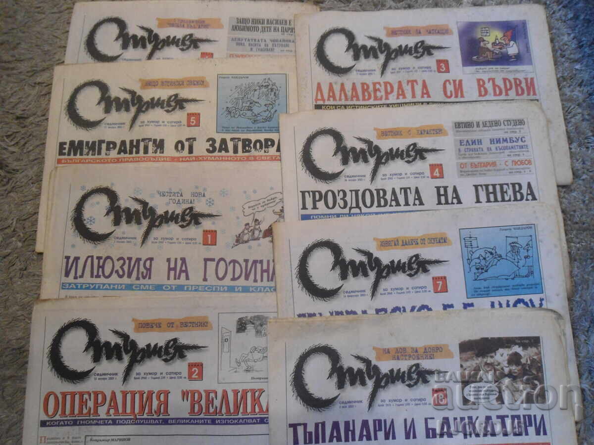 "Stershel" newspaper, 2003, 8 issues "Stershel" newspaper, 2003, 8 issues