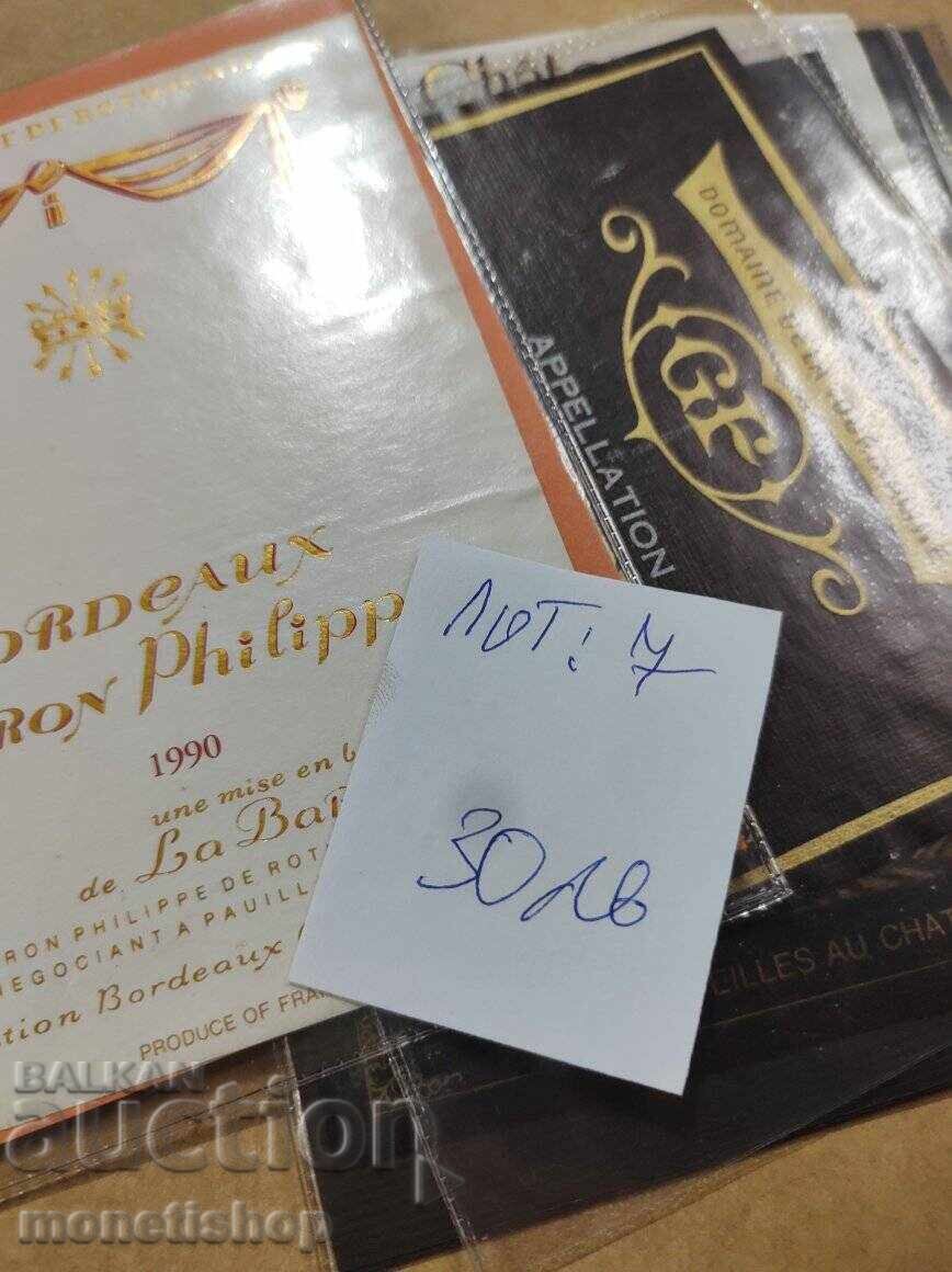 We offer a large collection of wine labels We offer a large collection of wine labels