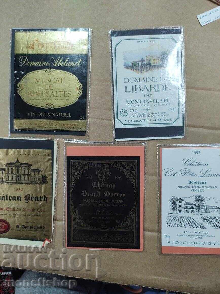 We offer a large collection of wine labels We offer a large collection of wine labels