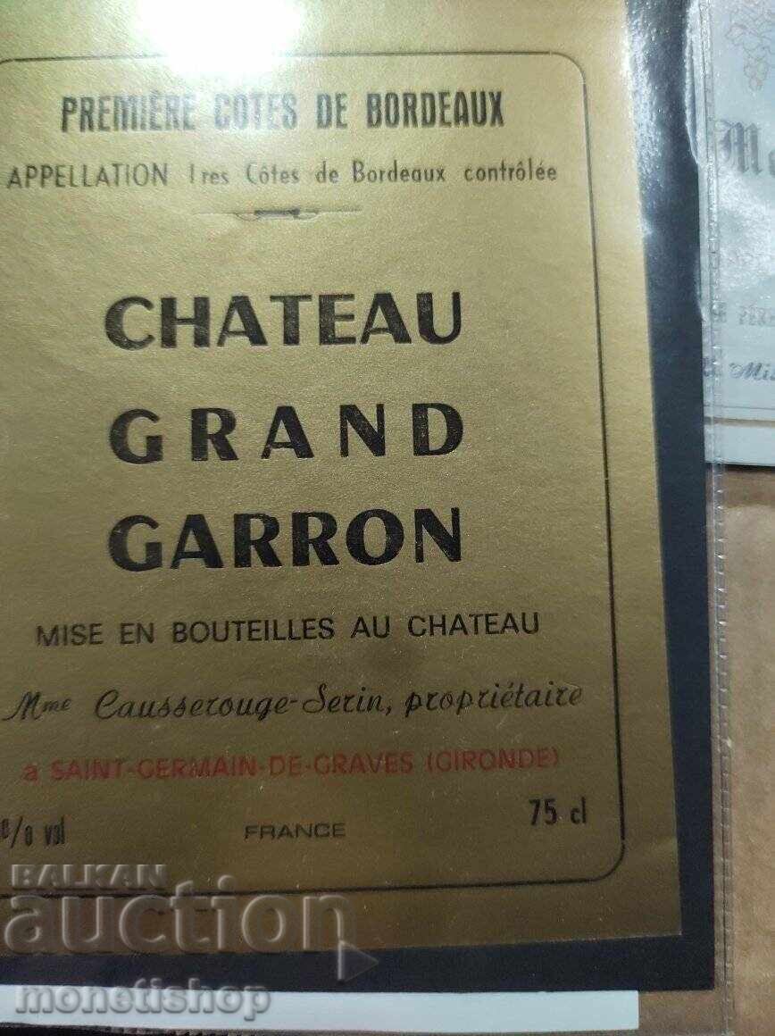 Auction  We offer a large collection of wine labels