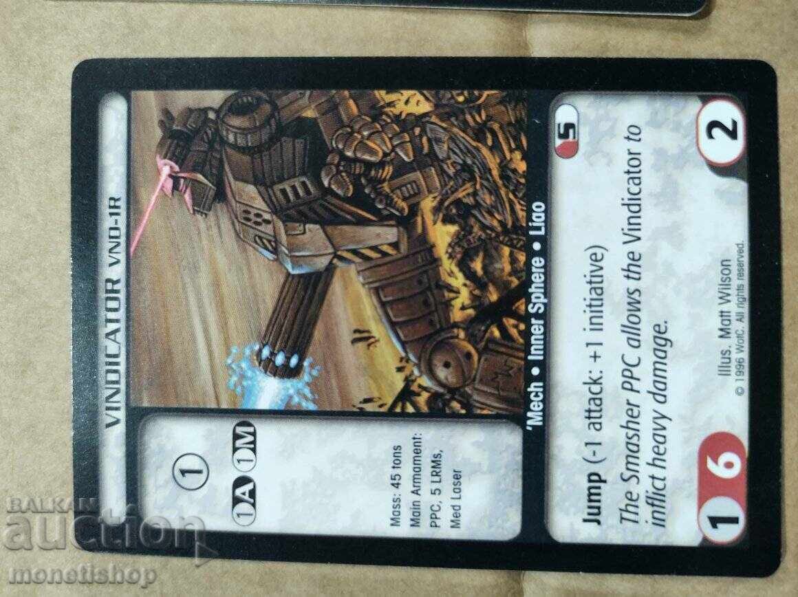 We offer a large collection of Batletech cards - 6 We offer a large collection of Batletech cards - 6