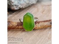 5644 Silver ring with Jade