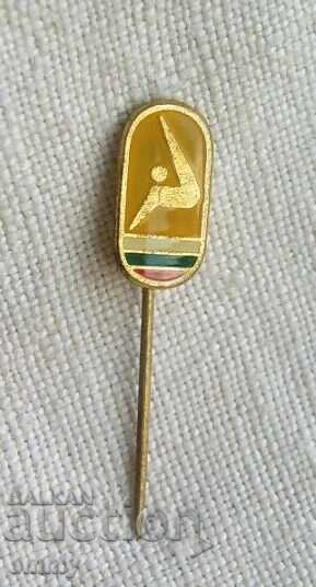 Παράδοση Σήμα της Ομοσπονδίας Καλλιτεχνικής Γυμναστικής, Βουλγαρία - 2 τεμάχια Παράδοση Σήμα της Ομοσπονδίας Καλλιτεχνικής Γυμναστικής, Βουλγαρία - 2 τεμάχια