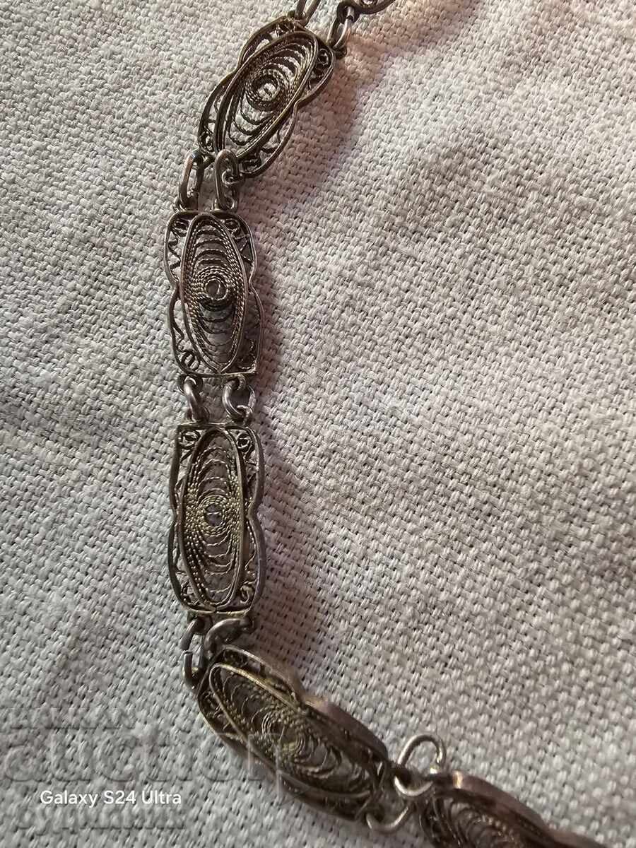 Silver bracelet Filigree wide variety of Silver beads - 5