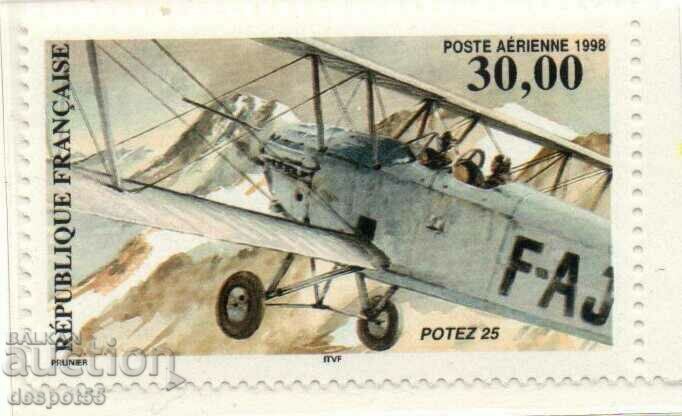 1998. France. Airplane "Potez 25". 1998. France. Airplane "Potez 25".