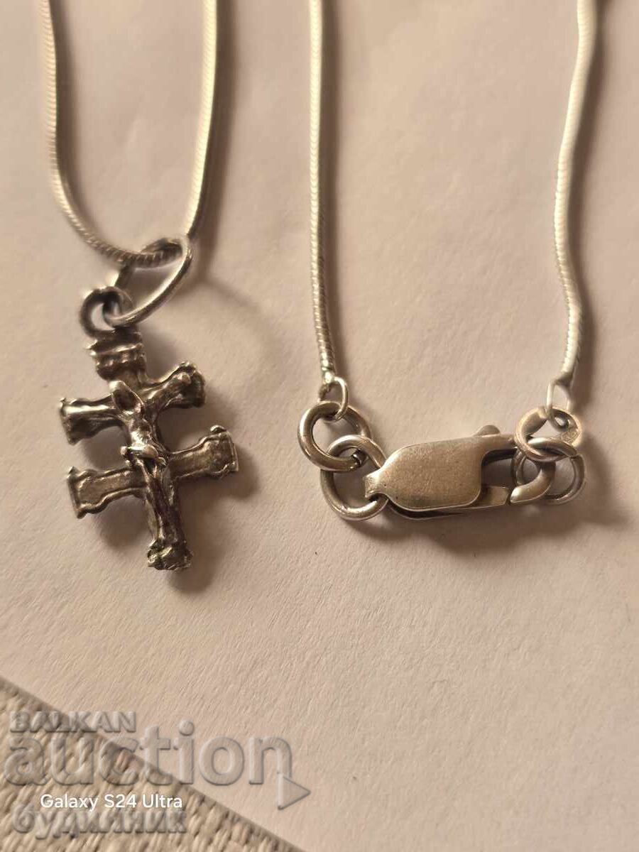 Lanț din argint cu pandantiv. BZC - 5 Lanț din argint cu pandantiv. BZC - 5