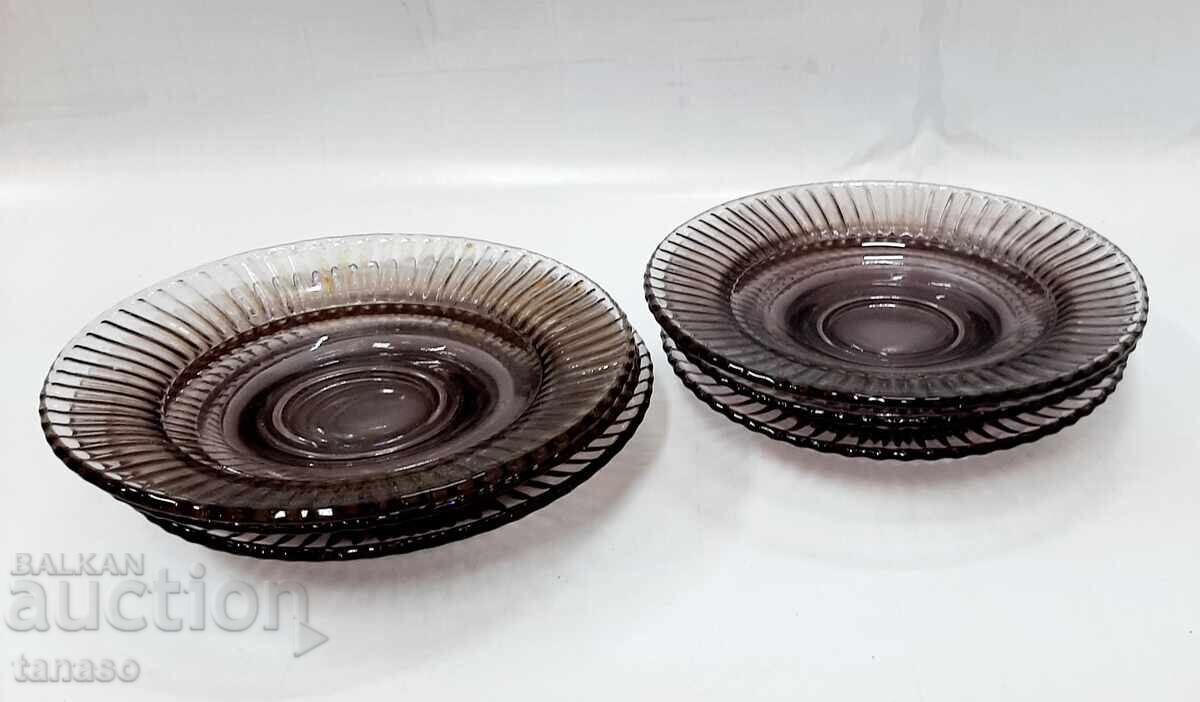 Доставка на Шест стъклени десертни чинийки, виолетово стъкло (1.2) Доставка на Шест стъклени десертни чинийки, виолетово стъкло (1.2)