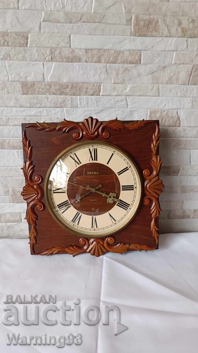 Delivery of Old Russian wall clock - Mayak - 1970.