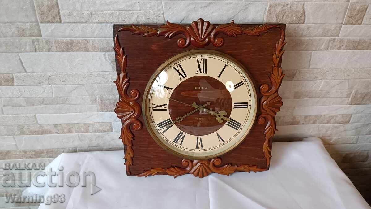 Old Russian wall clock - Mayak - 1970.