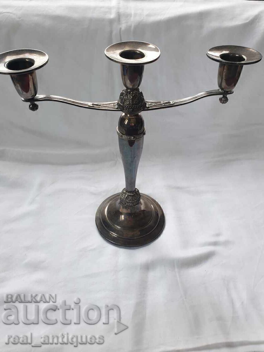 Silver candlestick Silver candlestick