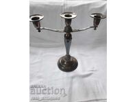 Сребърен свещник