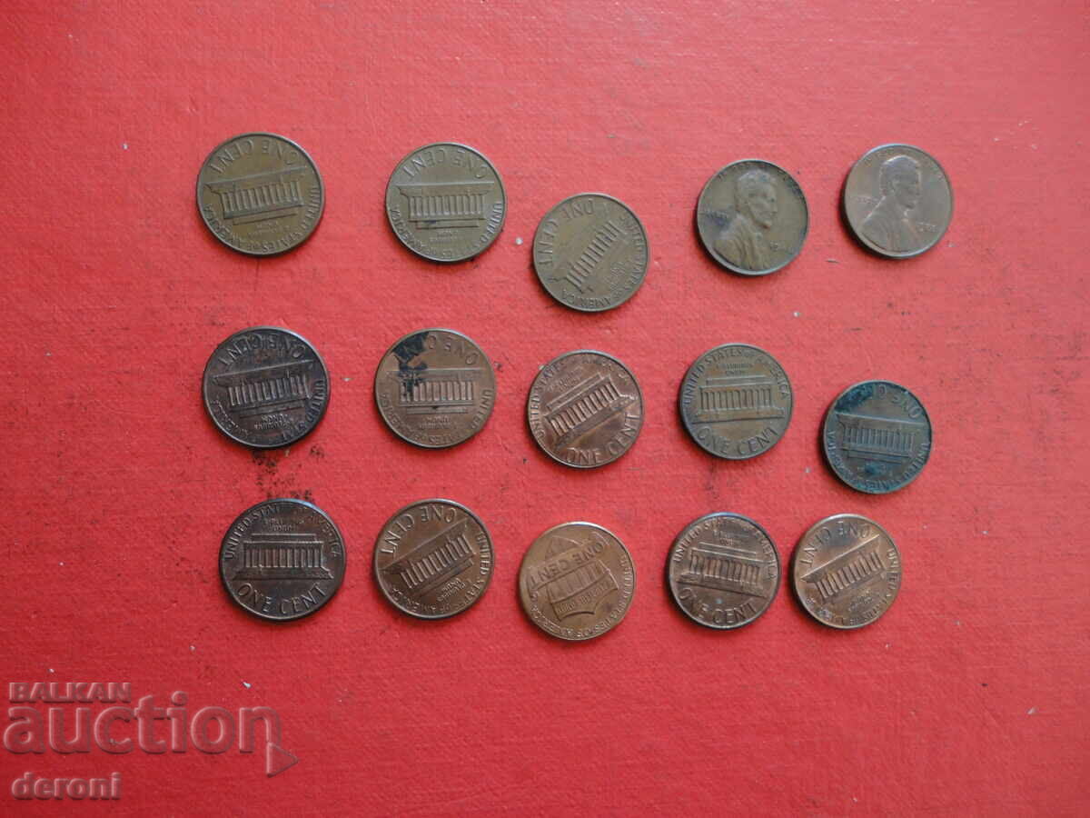 Monede de 1 cent SUA lotul 1 Monede de 1 cent SUA lotul 1