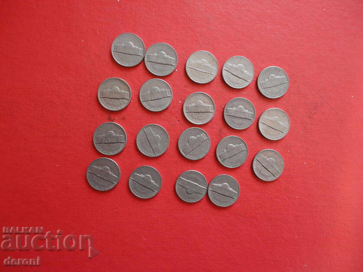 Auction 5 cents USA coins lot 5 Auction 5 cents USA coins lot 5