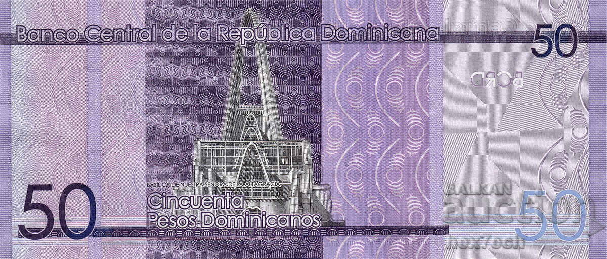 Auction  ❤️ ⭐ Dominican Republic 2023 50 pesos UNC new ⭐ ❤️