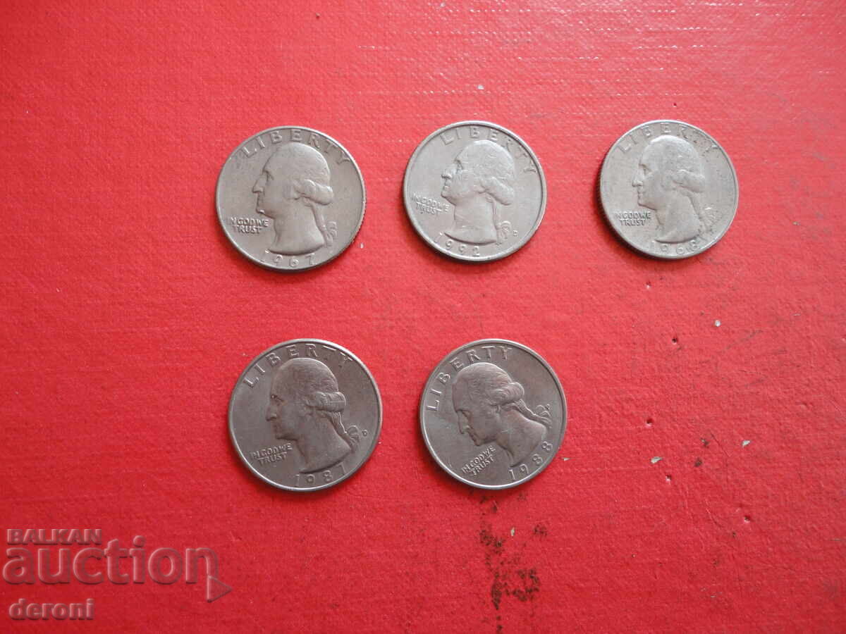 Quarter Dollar USA Quarter Dollar 7 with price 5.00 BGN | € 2.56 Quarter Dollar USA Quarter Dollar 7 with price 5.00 BGN | € 2.56