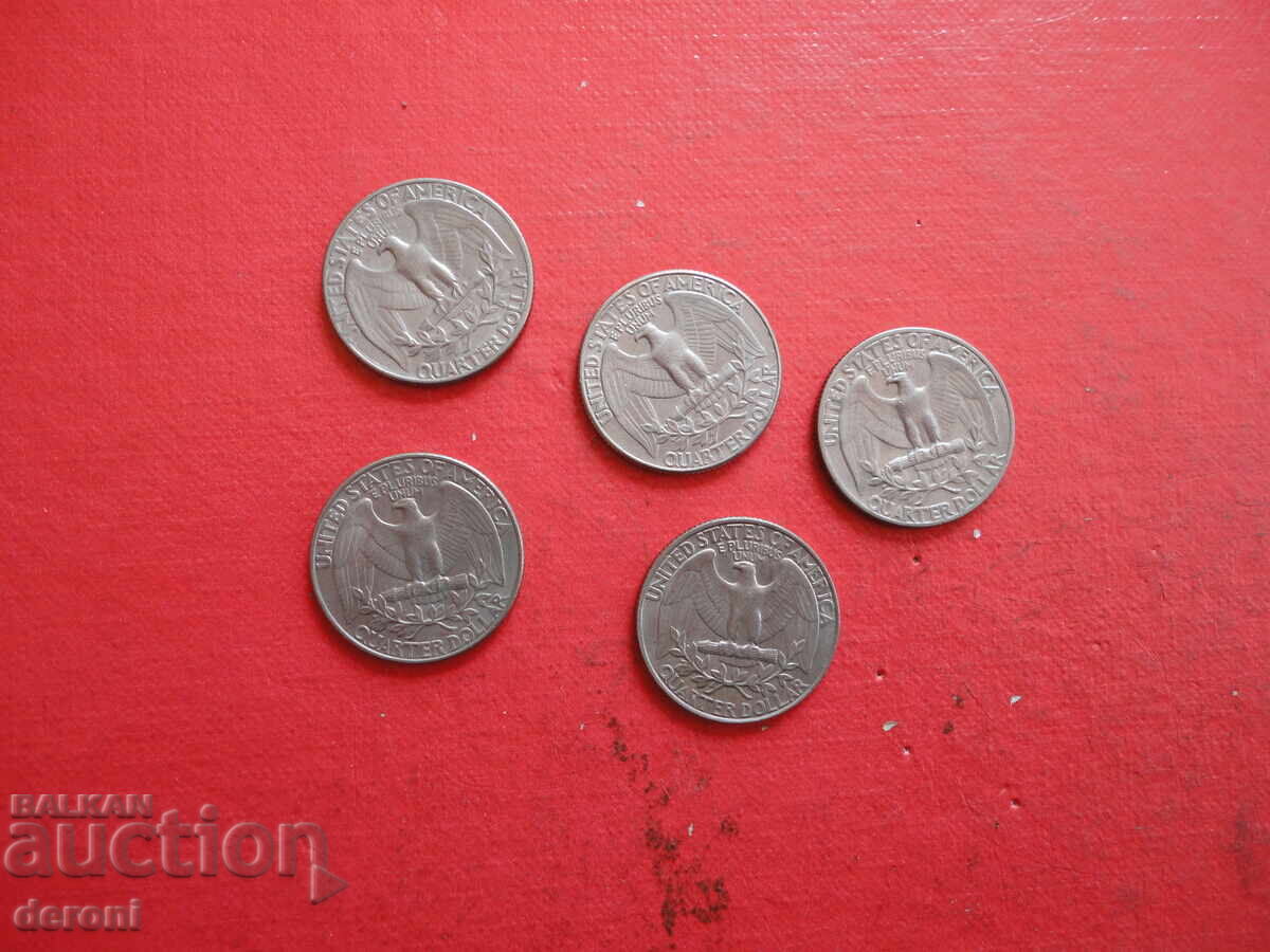 Quarter Dollar USA Quarter Dollar 7 - 5 Quarter Dollar USA Quarter Dollar 7 - 5
