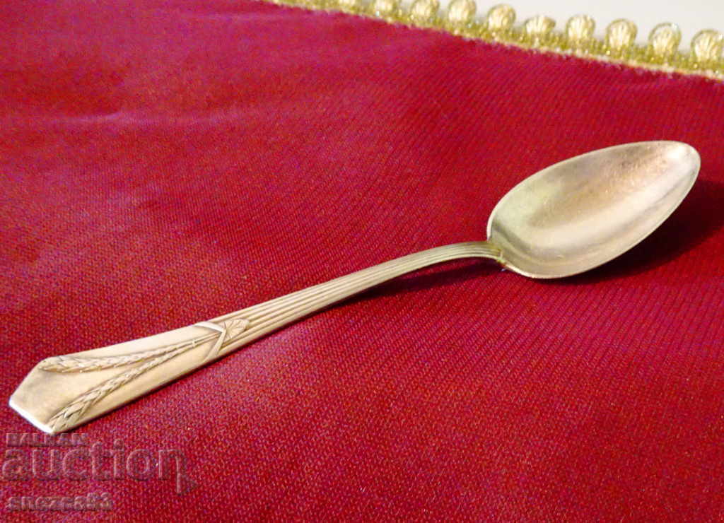 Silver-plated WMF spoon, running ostrich. Silver-plated WMF spoon, running ostrich.