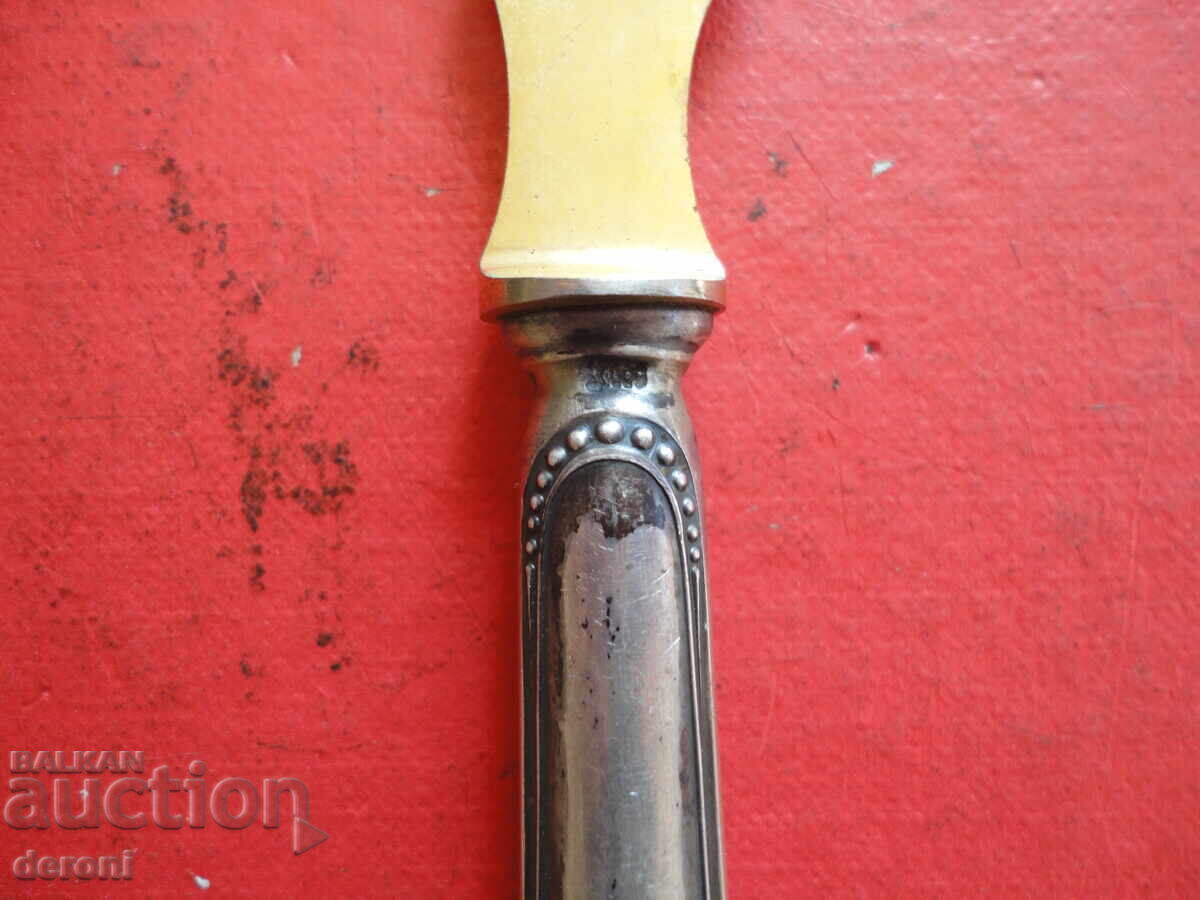 Auction Silver knife with gilding Auction Silver knife with gilding